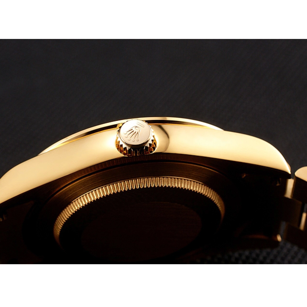 Aaa replica watch Rolex And Diamonds Champagne Dial Gold Swiss Rubies Bracelet Day-Date 1454100 0707